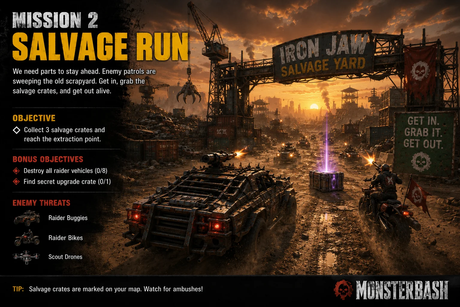 MonsterBash mission 2 gameplay
