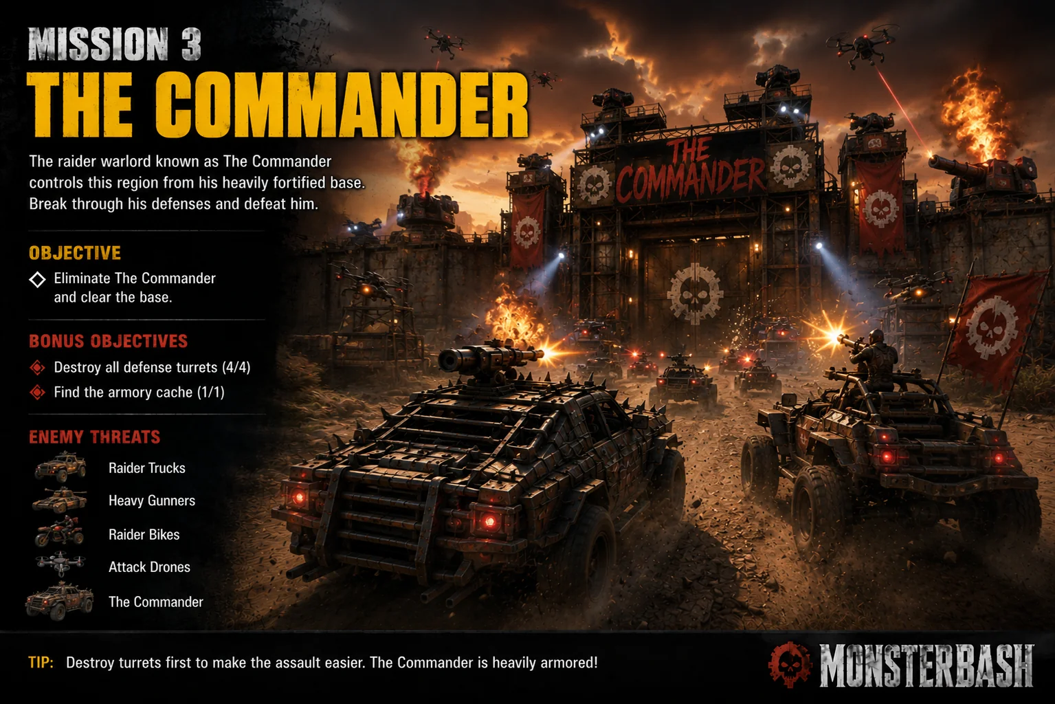 MonsterBash mission 3 gameplay