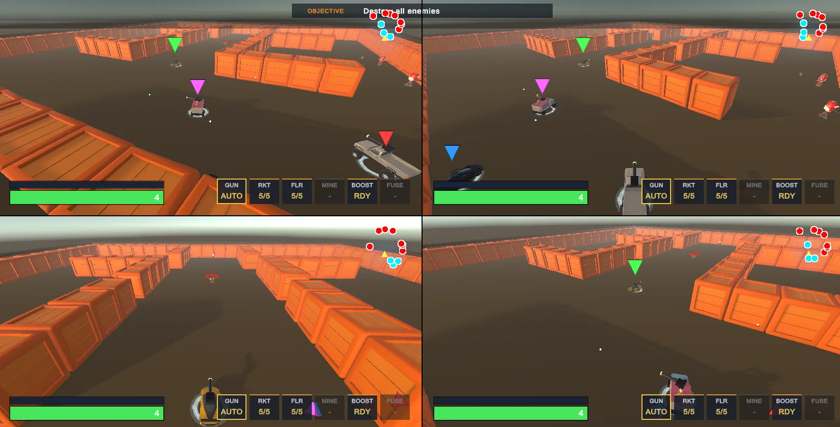 MonsterBash split-screen multiplayer