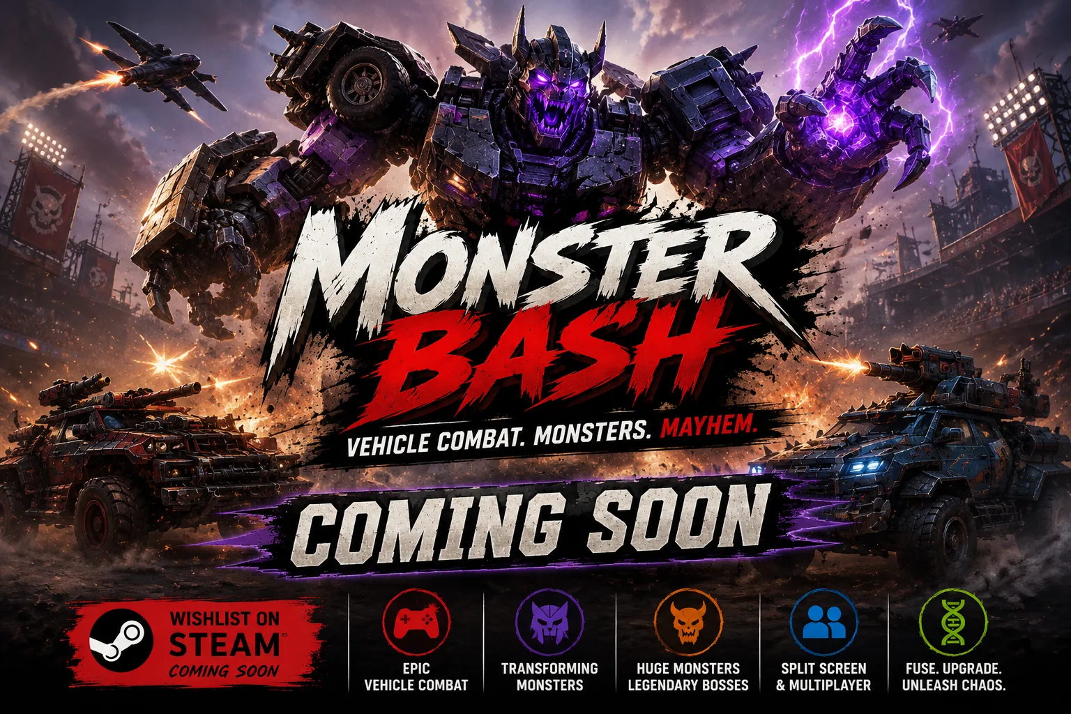 MonsterBash coming soon promotional artwork